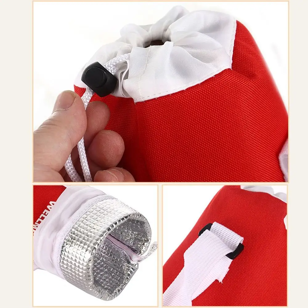 Portable Oxford cloth Insulated Water Bottle Cover With Strap Outdoor Sports Water Bottle Warmer Waterproof Warmer Bag Drinkware
