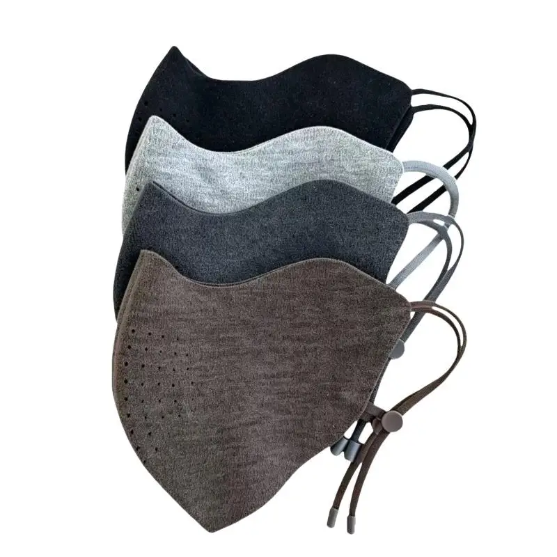 3D Winter Warm Face Mask Knitted Soft Fabric Windproof Breathable Adjustable Earloop Mask For Outdoor Riding Daily Use〔Funny〕