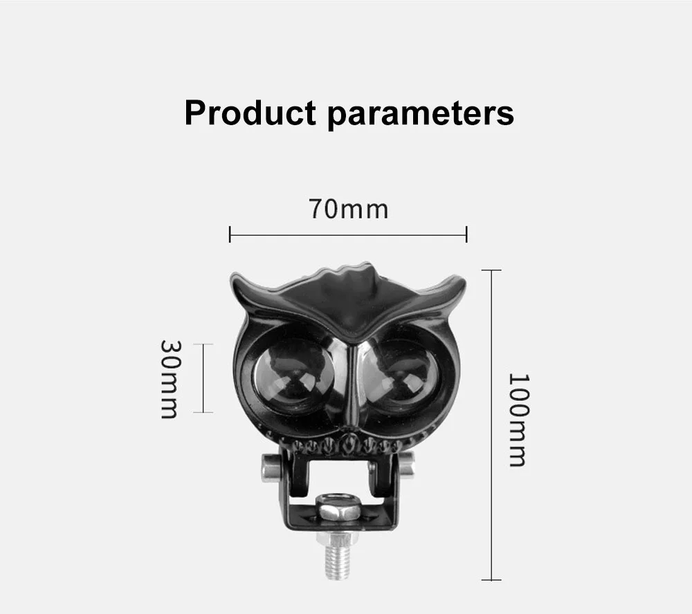 21 W Motorcycle Headlight Design Dual Color 4 Modes Auxiliary Spotlights Waterproof Motorbike Scooter Fog Lamp Running Lights image 3