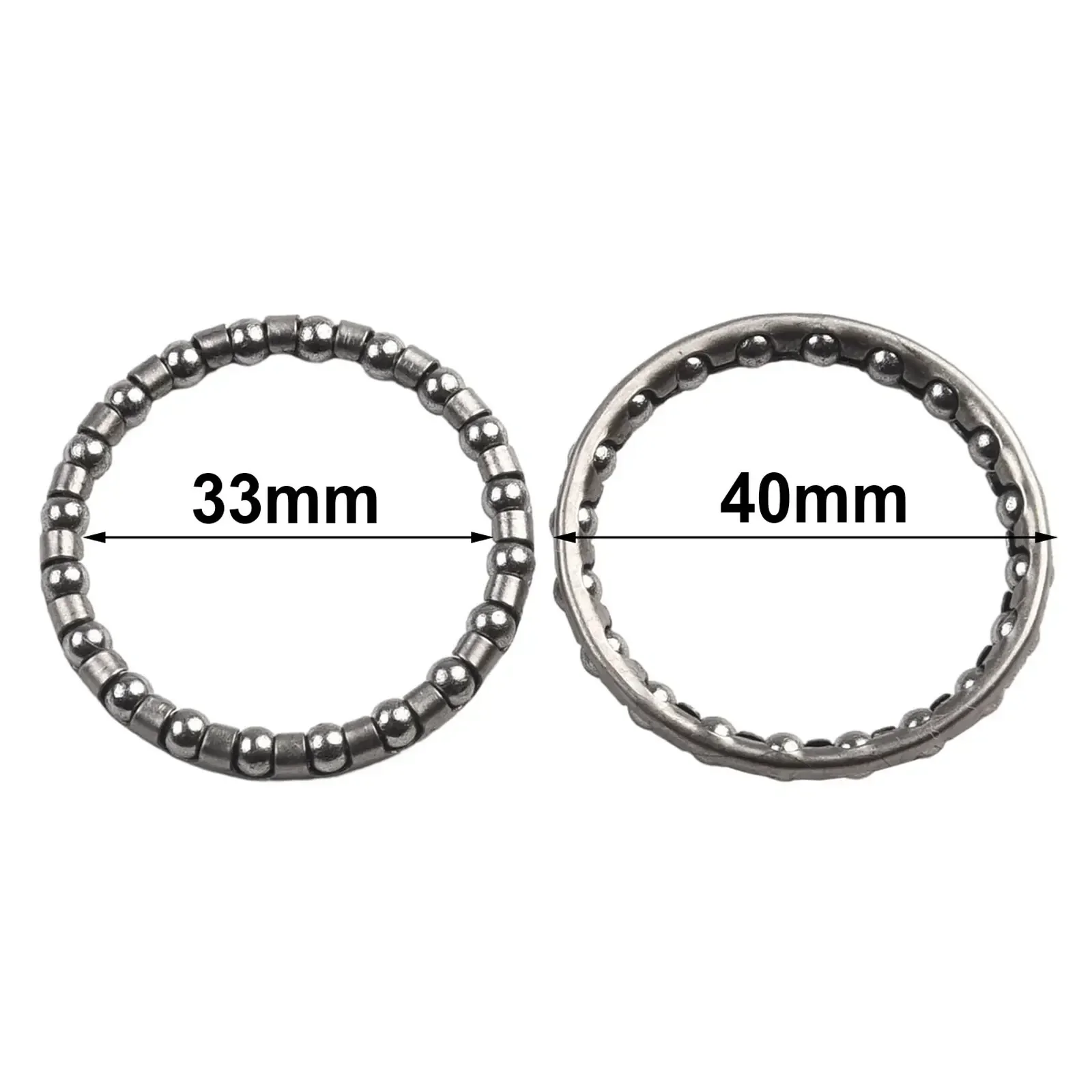 Bike Headset Caged Ball Bearing Races 2pcs 1 1/8 Size Suitable For 32mm Inner Diameter Head Parts Reliable Choice