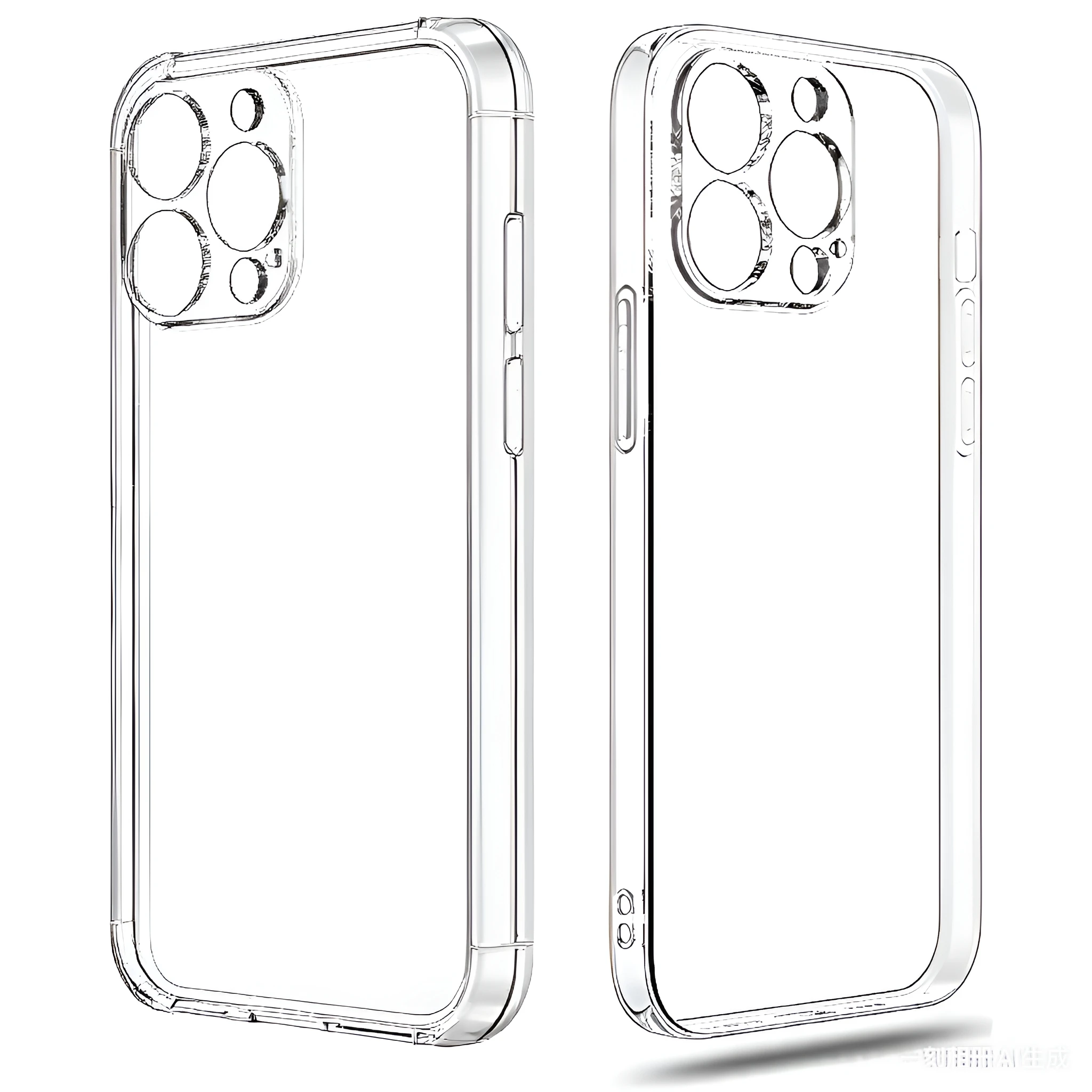 

Clear Phone Case For iPhone 15 Pro Max Case Silicone Cover on iPhone 15 Plus Ultra Slim for iPhone 15 Pro Shell Back Bumper Capa