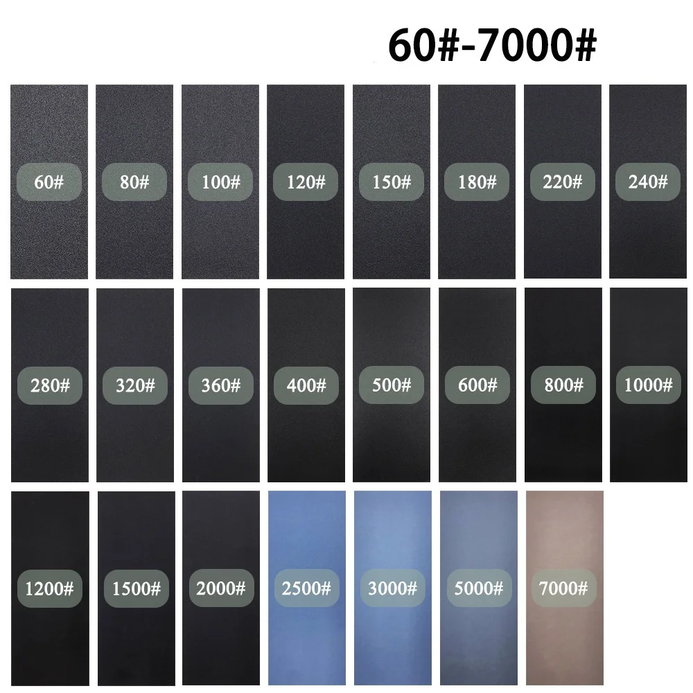 습식 또는 건식 사포 시트, 연마 사포 모음, 목재, 자동차, 가구, 금속 연마 마감, 1 개