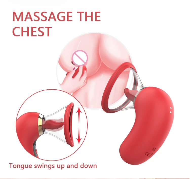 5IN1 Tongue Licking Vibrator with Sucking Vibrating APP Control Clitoris Sucker Nipple Massager Adult Sex Toys for Women Couple