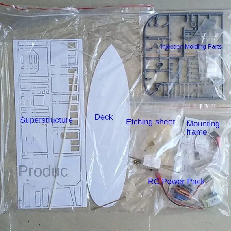 리모컨 보트 모델 조립 키트, 지중해 스타일 윌리스 미니 낚시 보트 모델, DIY 장난감 선물 컬렉션, XF308