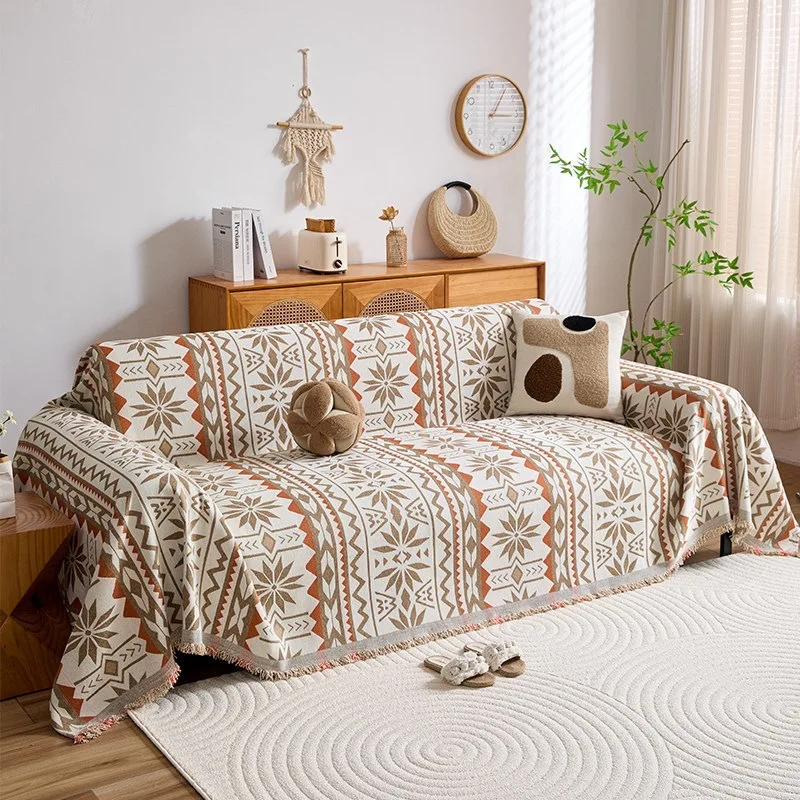 Ethnic style retro country American chenille new anti-cat scratch sofa cover sofa cover sofa cover household goods