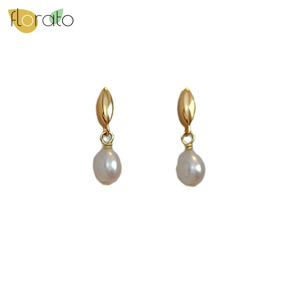 925 Sterling Silver Ear Needle  Light Luxury and Simple Earrings Fashionable Gold and Silver Pearl Tassels Earrings for Women