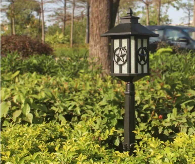 Lawn lamp outdoor modern community garden LED solar landscape garden lamp