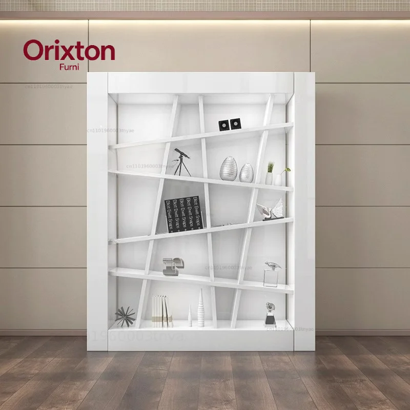 Office Furniture Database Simple Modern Background Bookcase Painting Creative File Cabinet