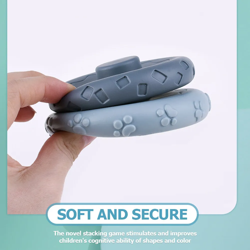 1Set Koala Rainbow Rings Stacking Stacker Early Educational Color Shape Learning Developmental Interactive Game for Kids