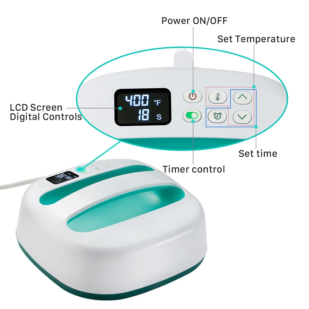 Handheld portable heat transfer machine 9 * 9 inches, selected heat transfer machine