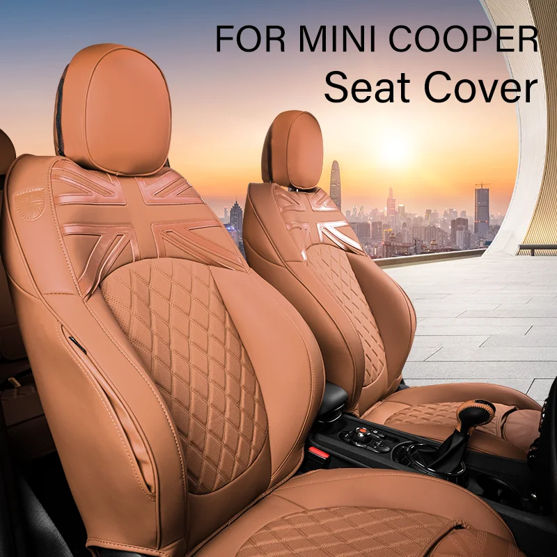 Custom Car Seat Covers Cushion Protection Pad For MINI Cooper F55 5 Doors F56 Hatchback F57 Covertible 2023 2022 2021 2020 2019 