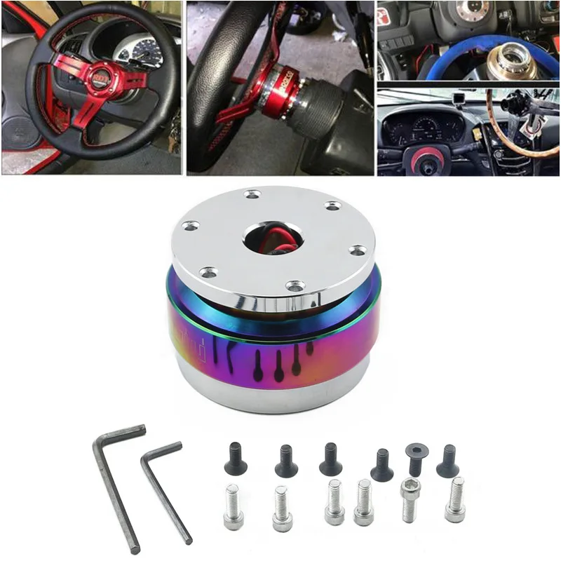 Car Modification Competitive Racing Car Modification Steering Wheel Base Quick Release Device Regular Metal Adapter Base Heighte