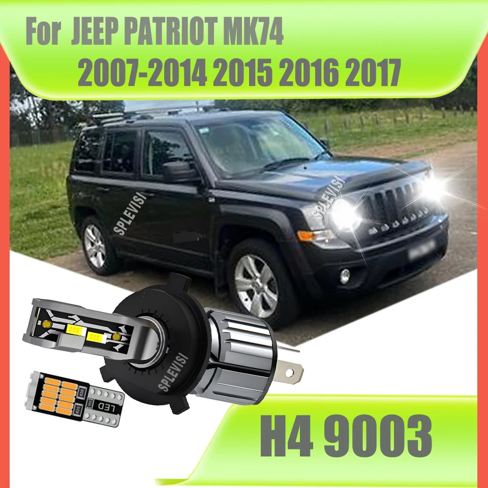 

Car Lights Headlight CSP LED H4 472 Light Bulbs For JEEP PATRIOT MK74 2007 2008 2009 2010 2011 2012 2013 2014 2015 2016 2017
