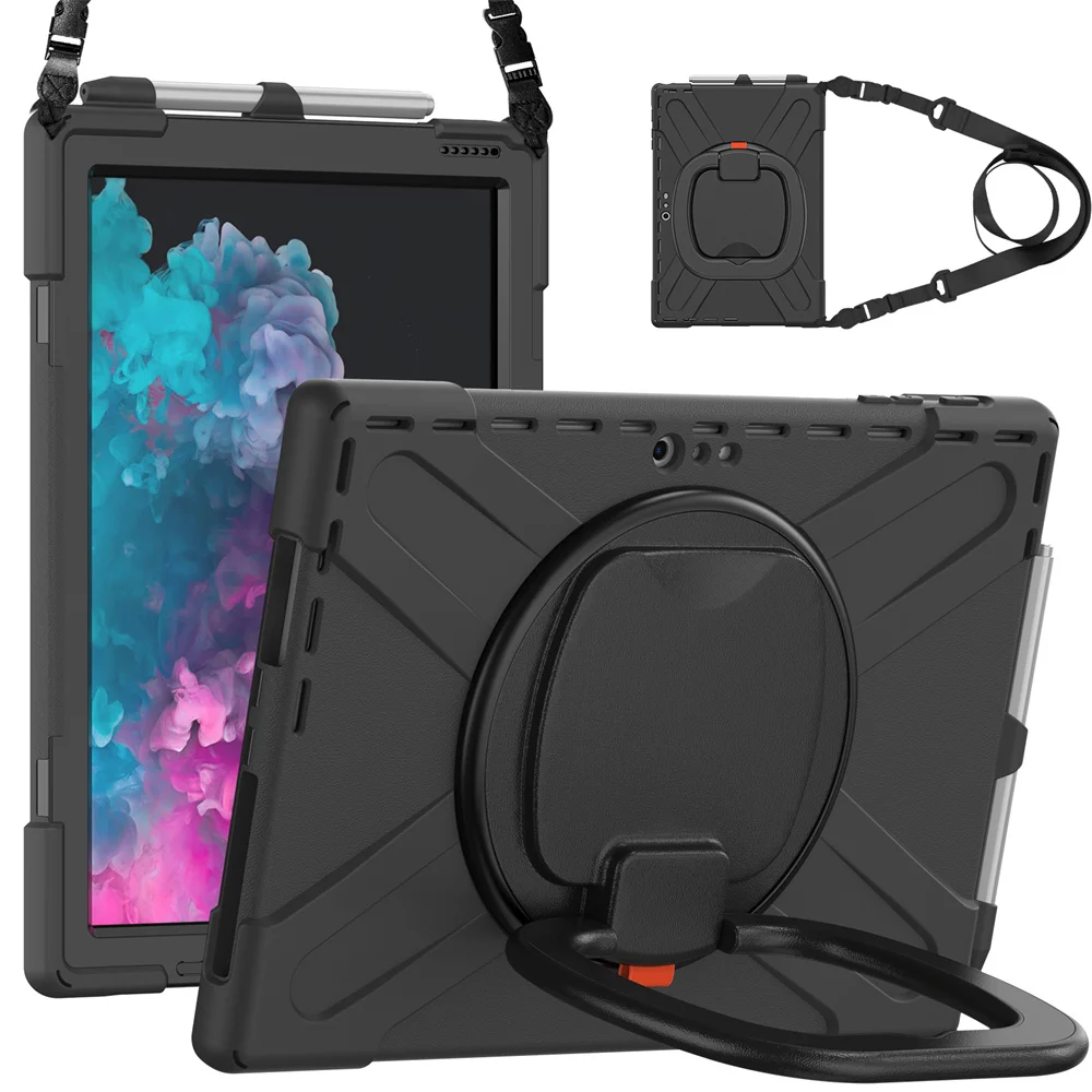 

360 Rotating Shockproof Tablet Cover for Microsoft Surface Pro 7 6 5 4 12.3inch Kids Safe Case for Surface Go 2 3 Pro X Cover