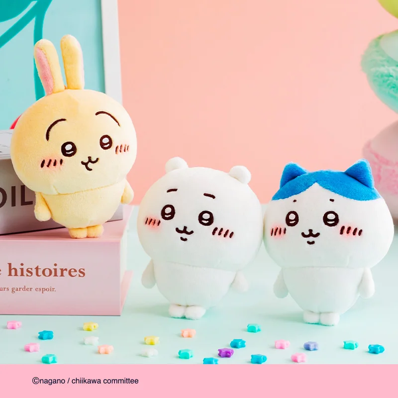 10cm kawaii chiikawa boneca hachiware anime bonito usagi saco dos desenhos animados pingente chaveiro boneca de pelúcia pingente brinquedos presente aniversário