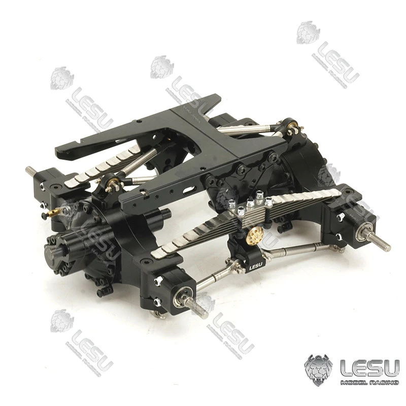 RC 1/14 LESU Modell-Hinterradaufhängung für Tamiya Hydraulikbagger Lader Muldenkipper für SCANIA MAN VOLVO Anhänger Kipper DIY-Teil – Detail 5