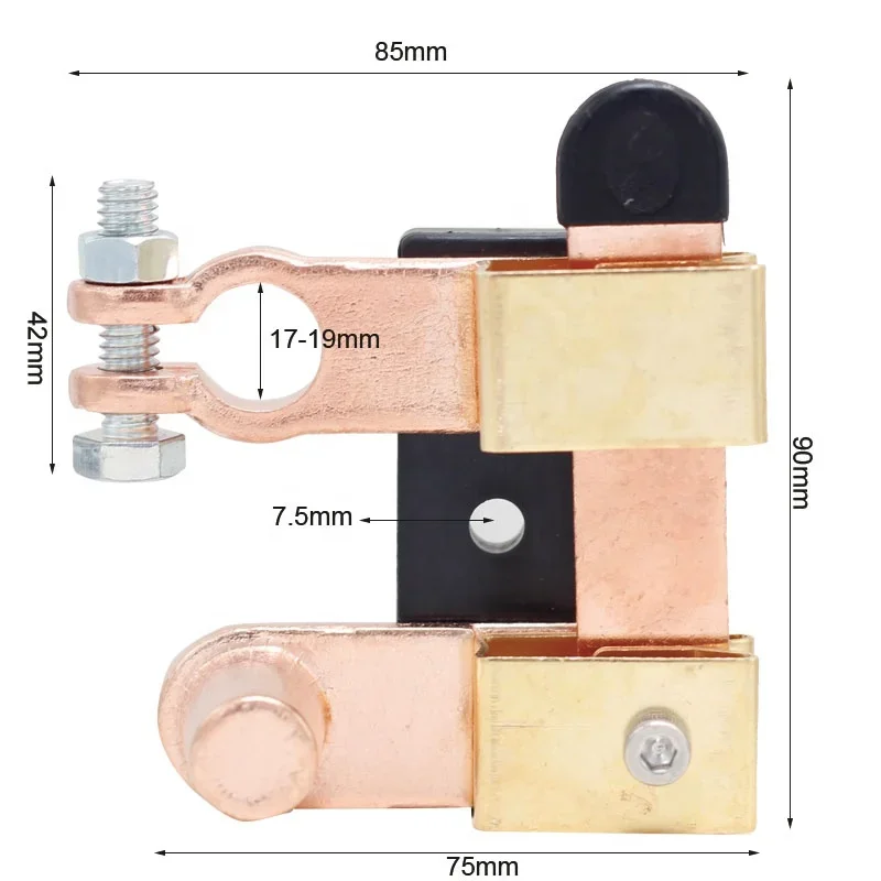 12V 24V Top Post Knives Blade Master Battery Disconnect Switch Cut Off  Auto Car Truck Battery  Shut Off Switch Zinc Alloy