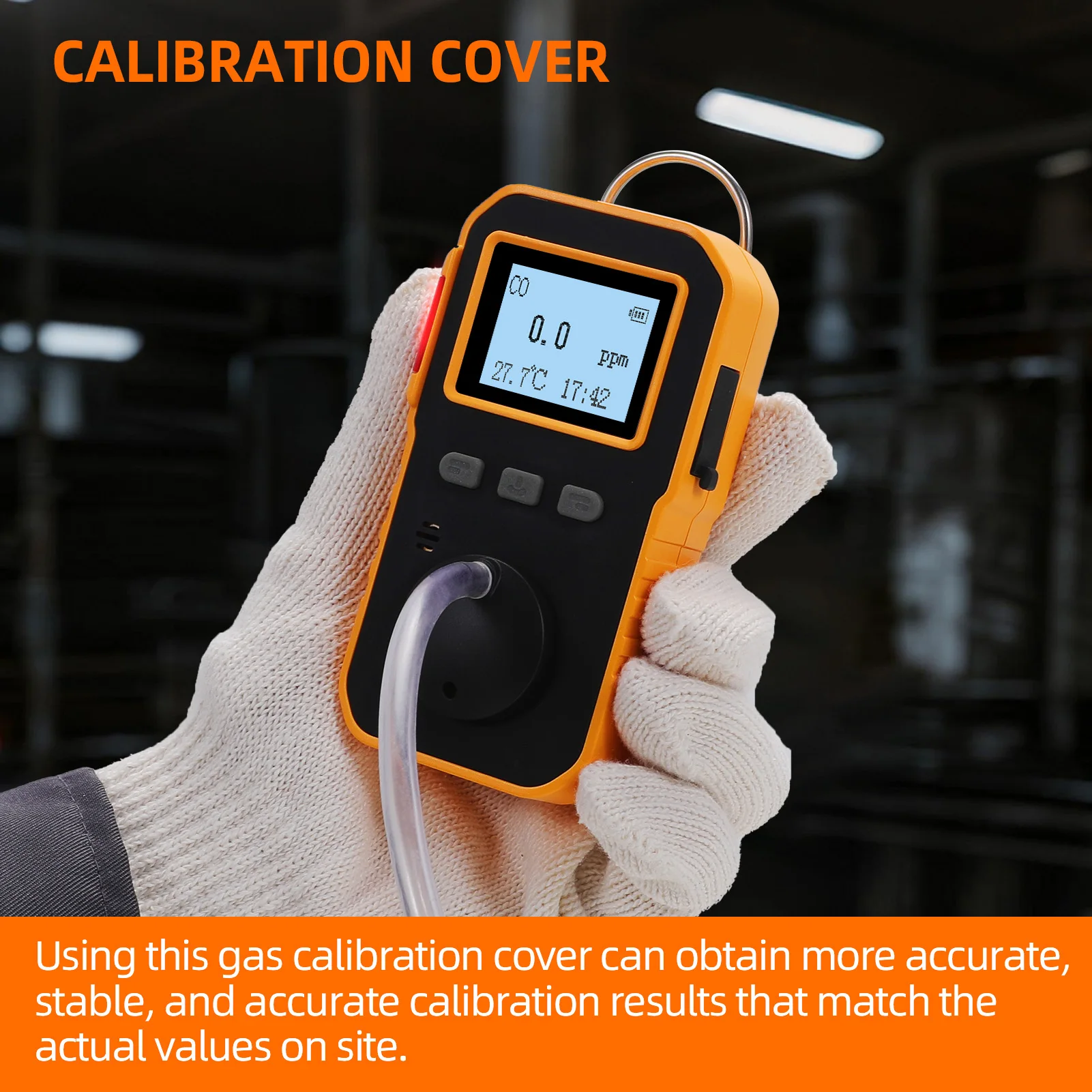 BOSEAN Portable CO Gas Detector Rechargeable CO Detector Industrial Gas Monitor Visual Audible Vibration Alarm Waterproof Dust‑proof for Confined Space Work