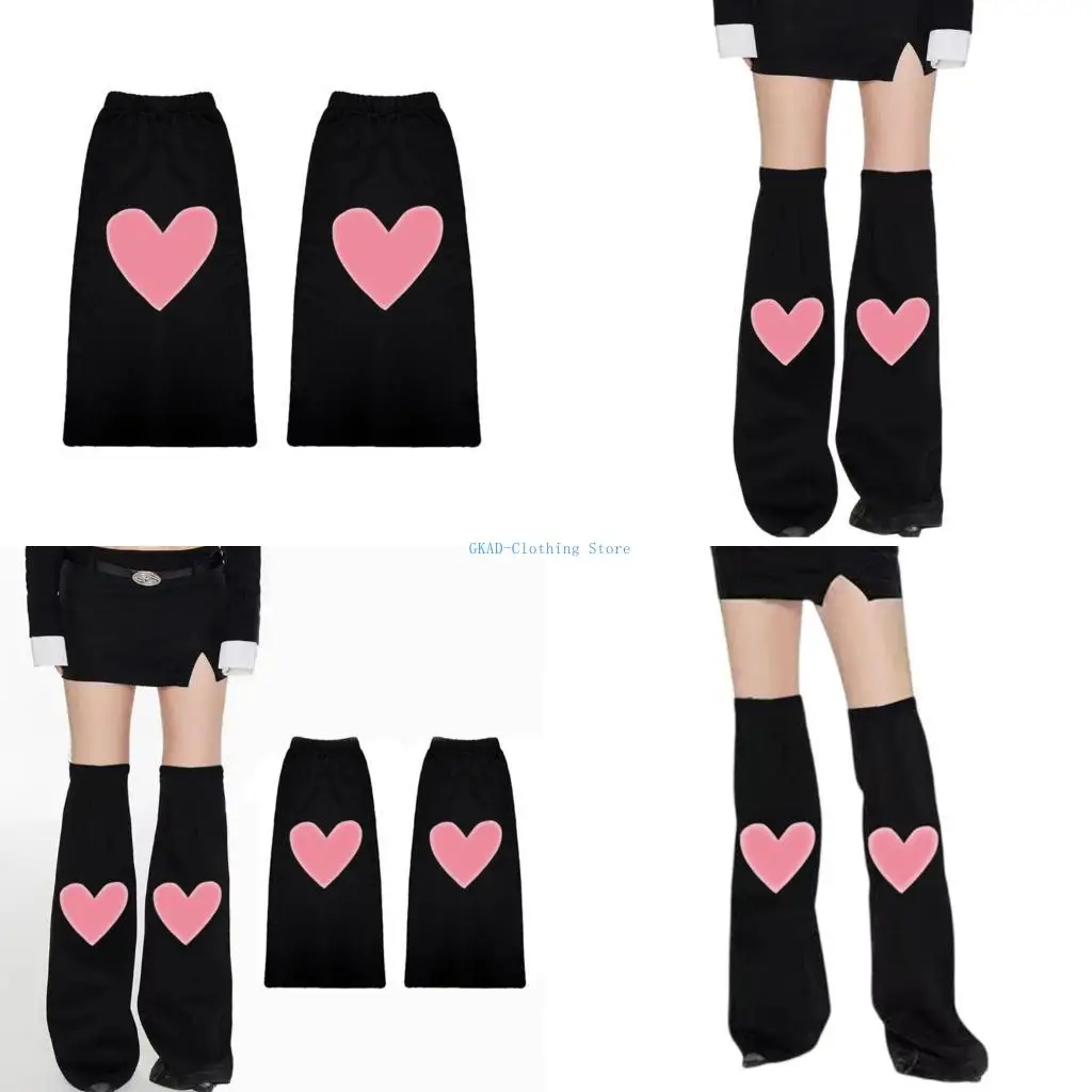 

N0PE Fashion Flared Leg Warmers for Women Punk Long Leg Socks Harajuku Leg Covers