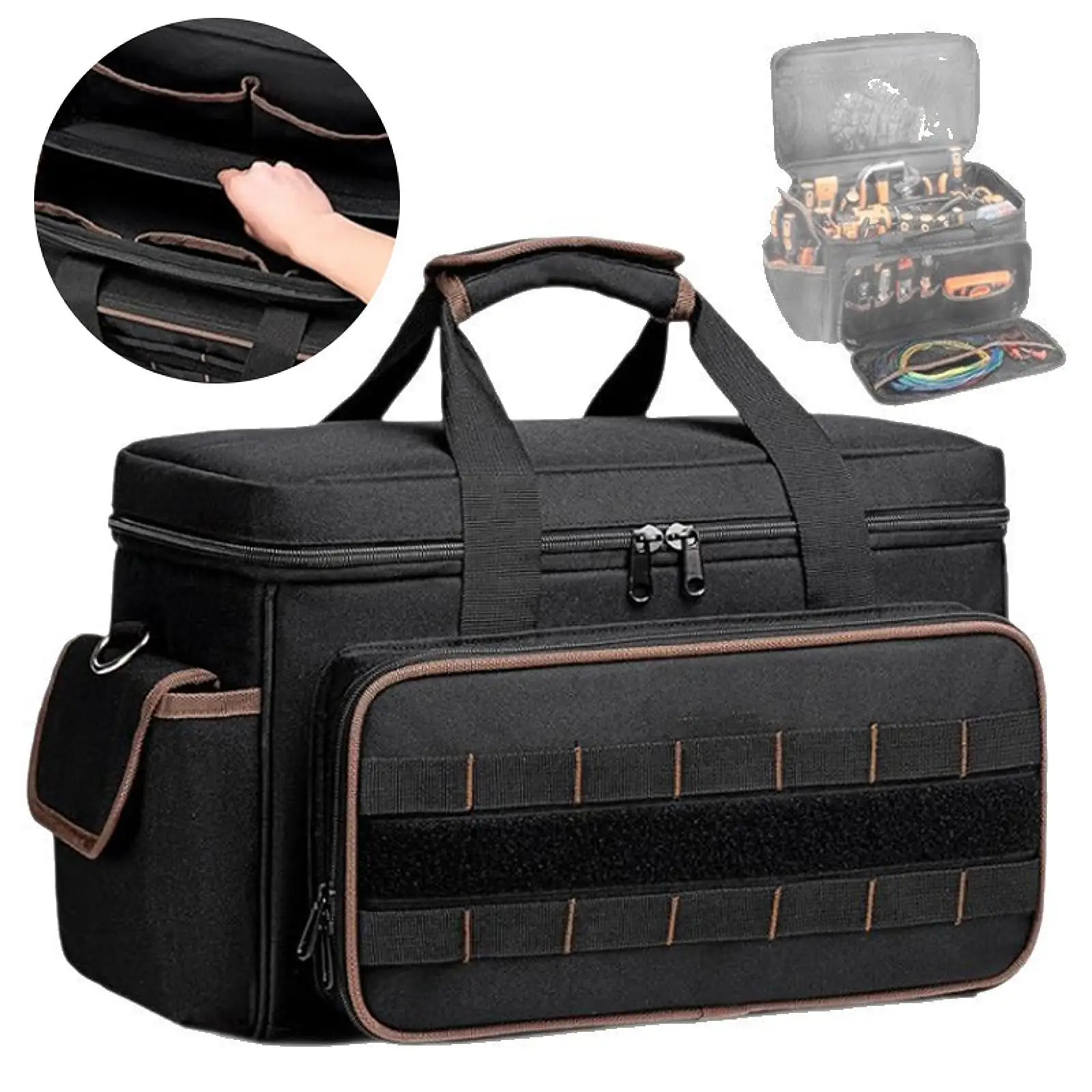 

Сверхмощная сумка для инструментов Удобная сумка для хранения инструментов для садовых сантехников и автомобилей