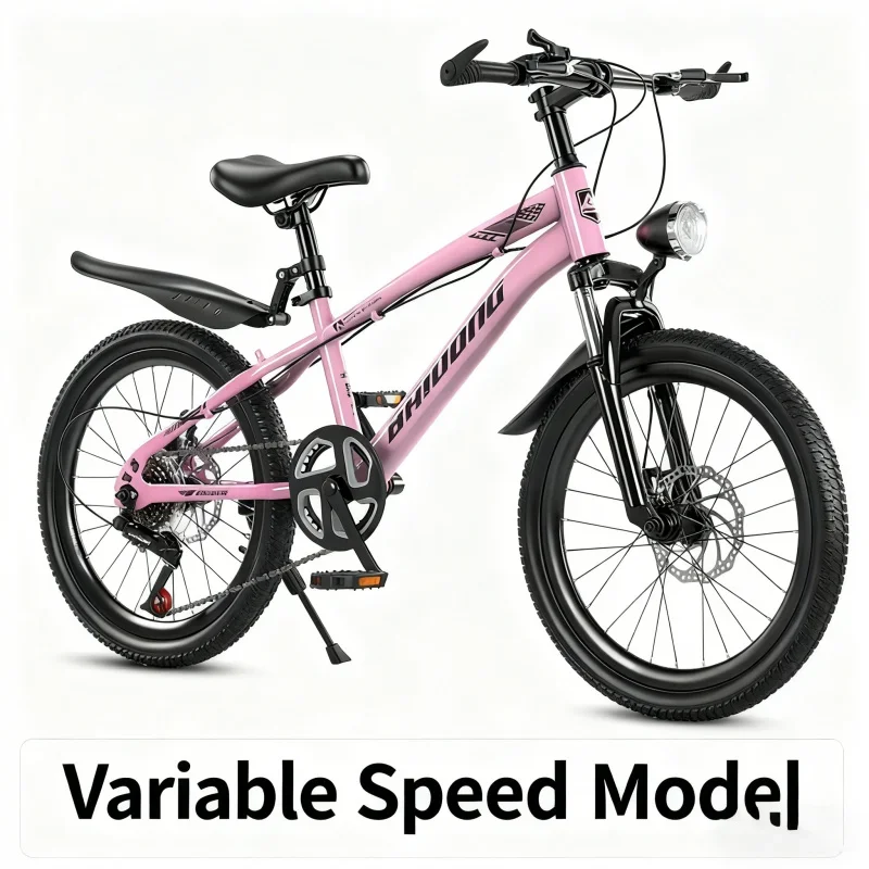 

Pink Spoke Wheel Deluxe Edition Children's Bicycle 18 Inch 201 Inch Speed Bicycle 221 Inch Student Bike with Shock Absorpti And