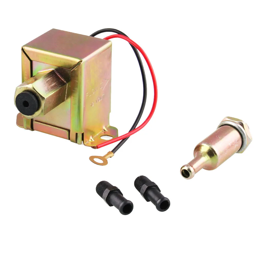 12V 연료 펌프 전자식 4-6psi 구리 견고한 금속 휘발유 펌프 자동차 트럭용 자동차 개조 액세서리