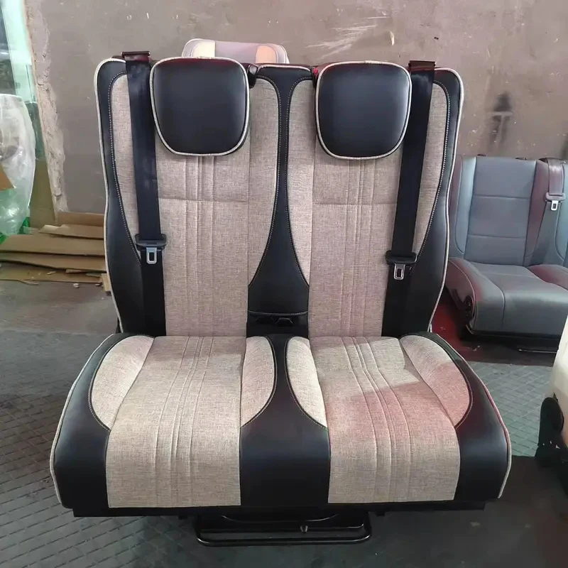

Custom Luxury Leather Car 3-Fold Forward Slip Bed Seat for RV MPV SUV Motoome Van Replacement Universal Fit