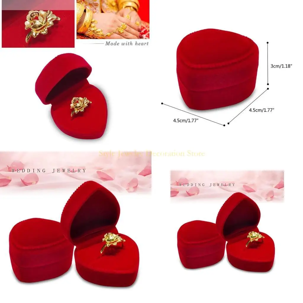 d46e-Красное-Обручальное-Сердце-Коробка-Для-Кольца-Свадебный-Магазин-Ювелирный-Дисплей-Подарок-на-День-Святого-Валентина