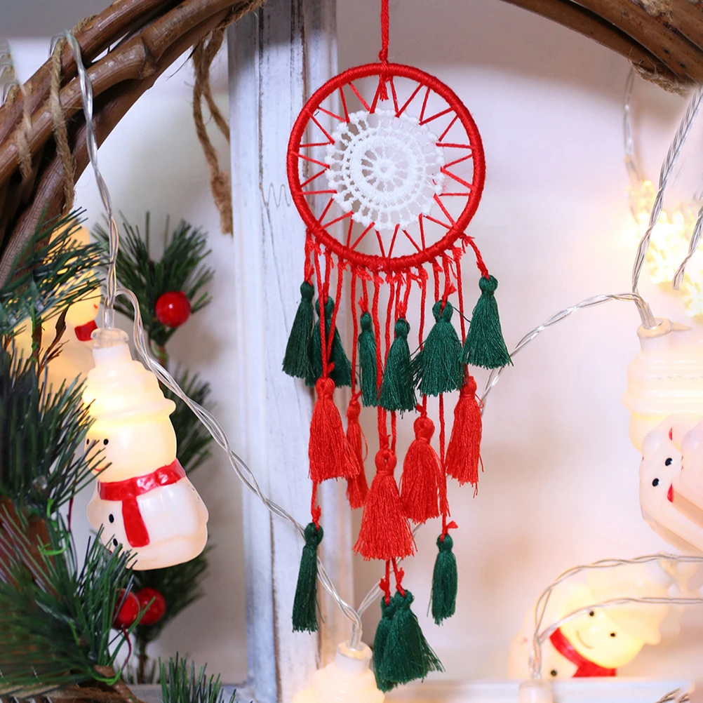 

Natural Cotton Dream Catcher Christmas Dream Catcher Wind Chime Pendant An Ideal Christmas Gift For Friends