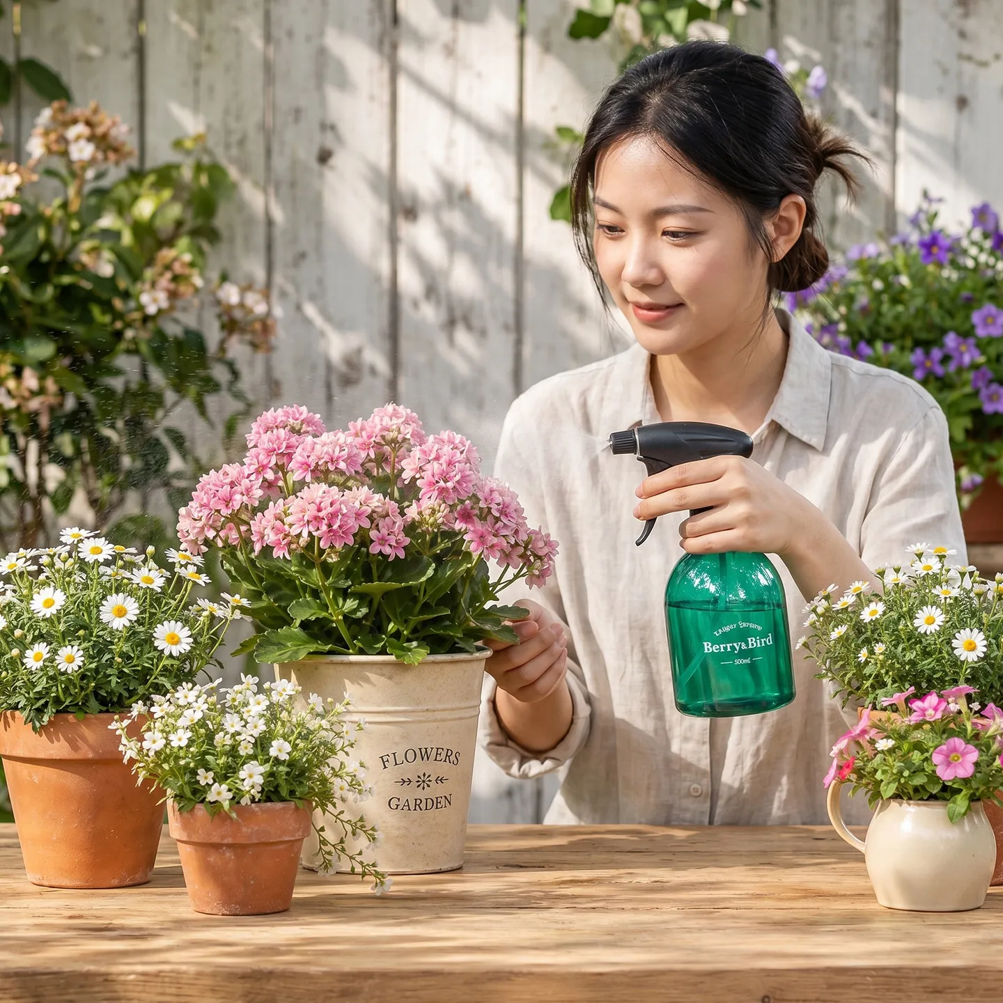 Garden Forest Pneumatic Small Spray Bottle Home Use For Watering Succulents Disinfection Pesticide Application Garden Tool
