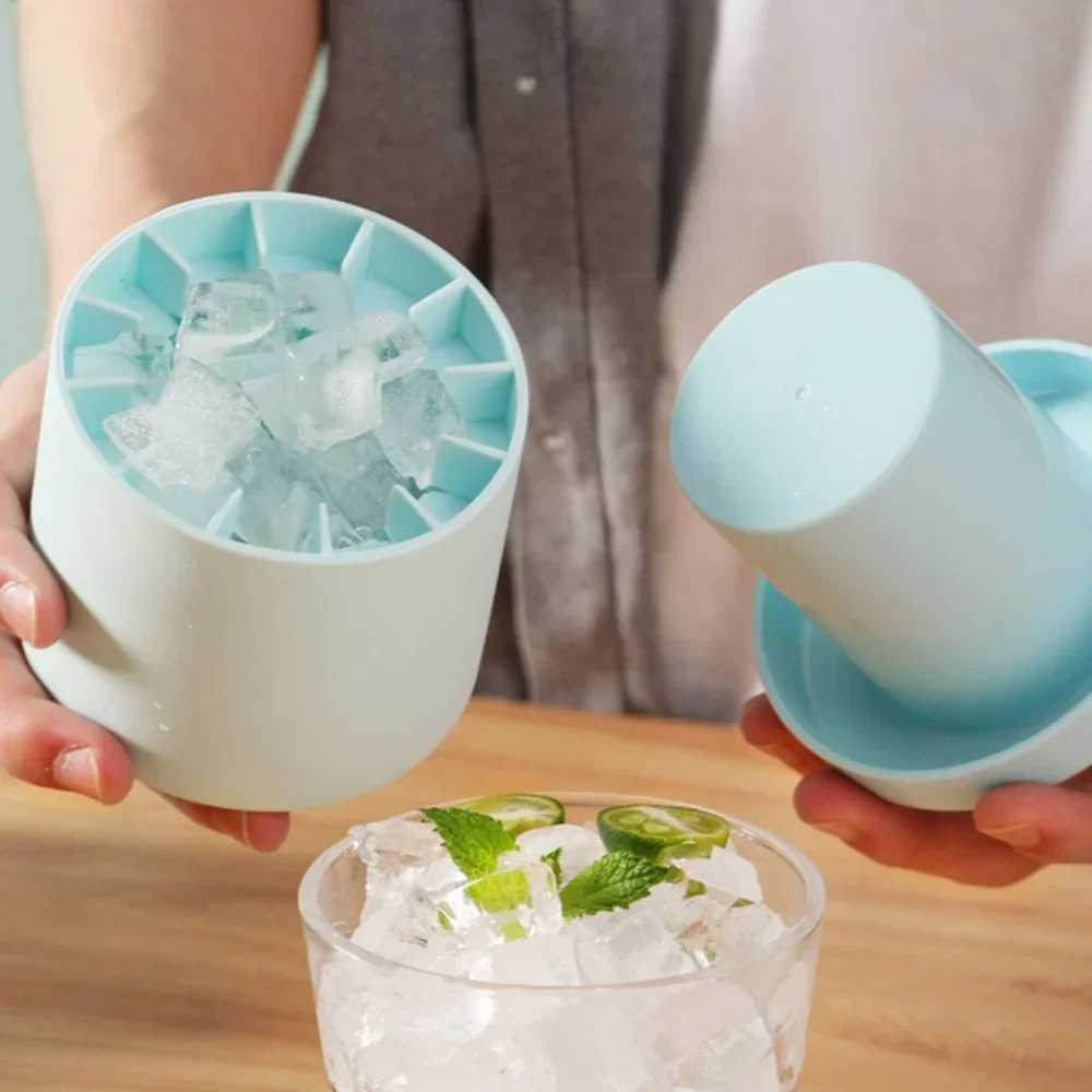 Drink Maker Cup Molds Ice Bucket Cup Mold For Making Ice Cubes Tray Freeze Quickly Safety Silicone Mould Creative Design Frozen