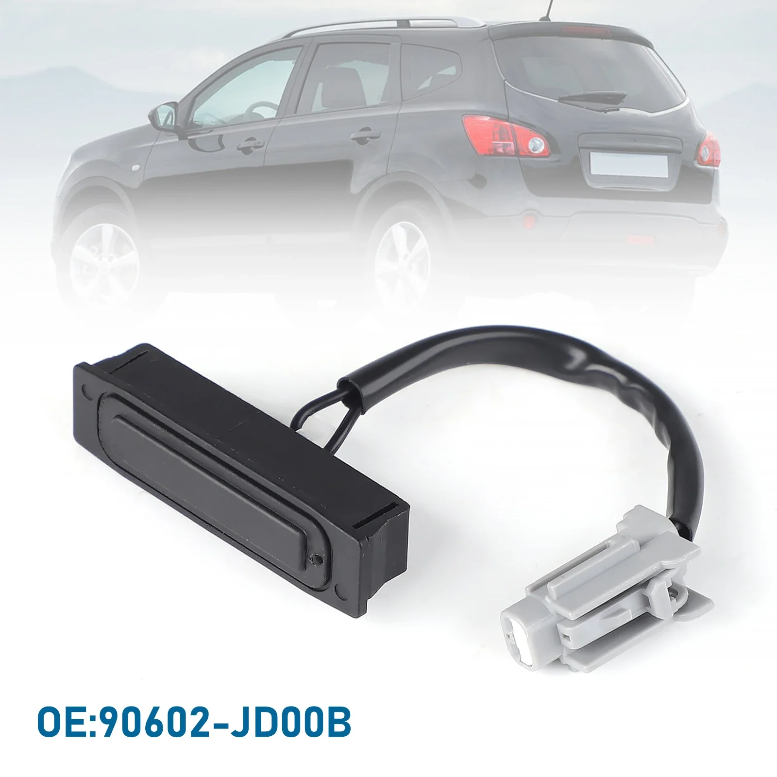 

Черный переключатель багажника задней двери для Nissan Qashqai J10 2006-2014 90602-JD004 90602-JD00B 90602JD004 90602JD00B