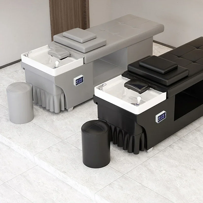 

Modern Shampoo Bed Chairs Barber Shop Shower Thai Recliner Cosmetic Salon Chair Hairdressing Luxury Sedie Salon Furniture XR50XF