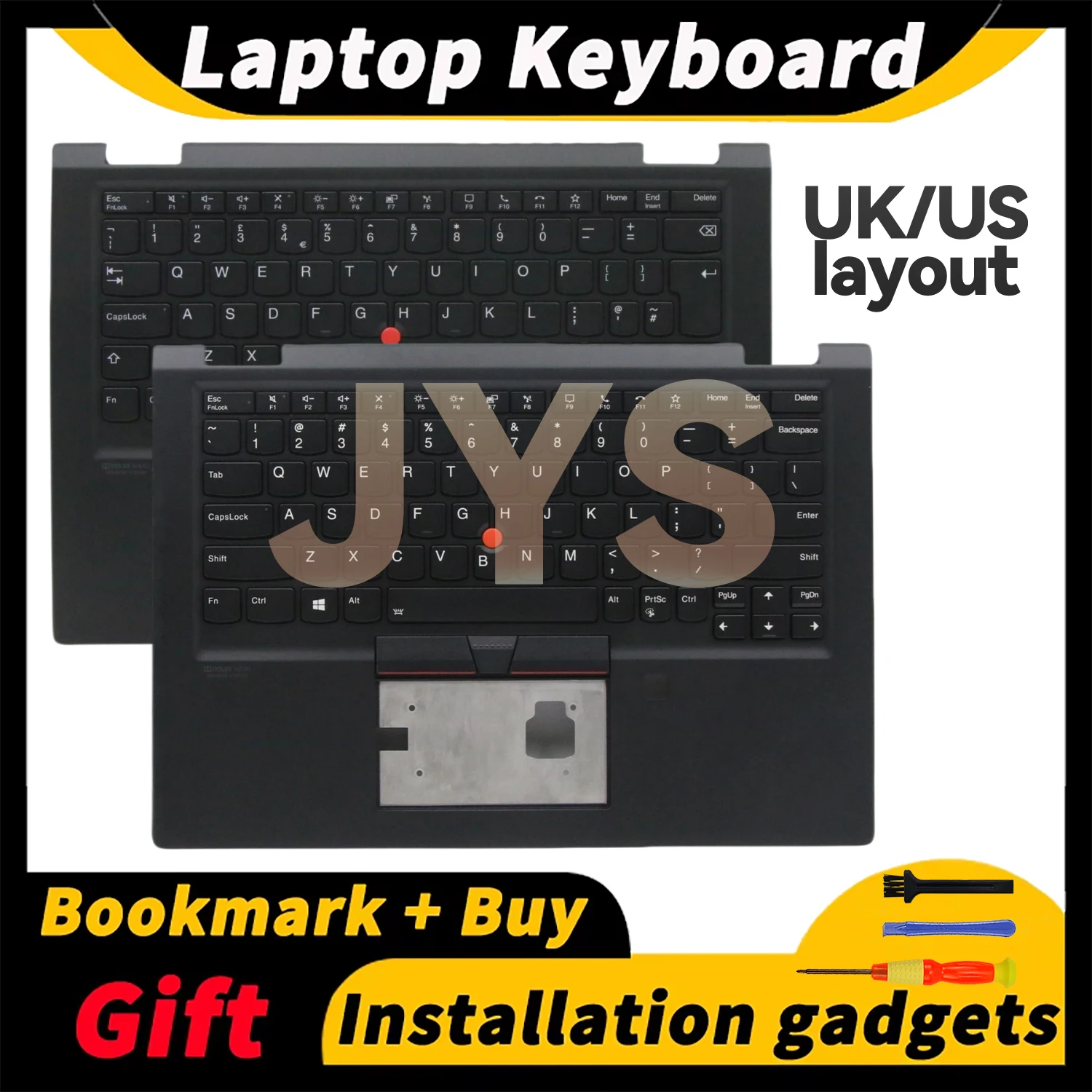 

For Lenovo Thinkpad X13 Yoga Gen1 laptop with backlit keyboard C-cover WWAN US/UK/French/Spanish/Brazil/Latin Spanish layout