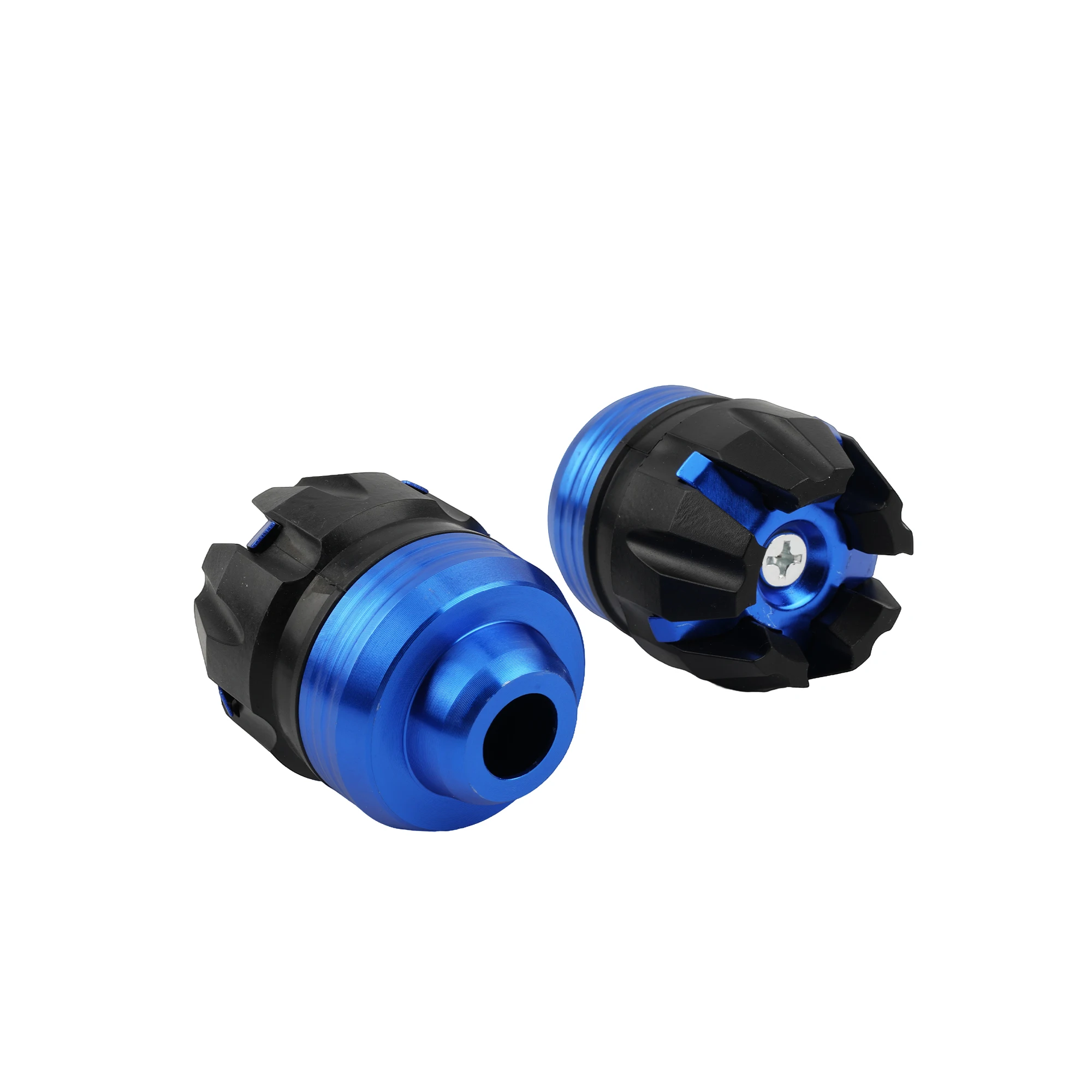 Motorrad Universal Vorderradaufhängung Schutzbecher 2 Stück Rahmenschieber Fallschutz für Roller E-Bike Aluminium Motocross