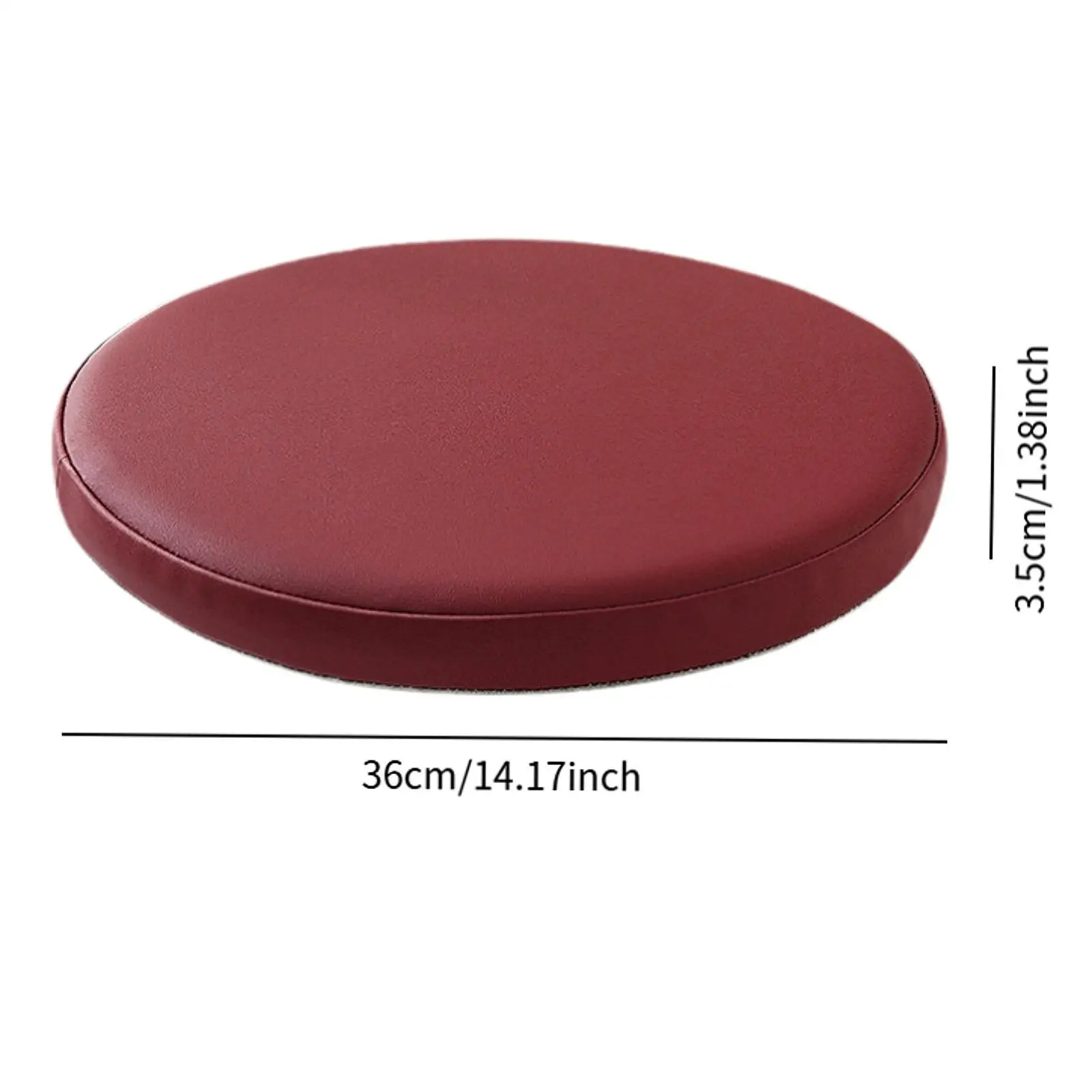 High Stool Seat Cushion Tatami Cushion PU Leather 36 cm Seating Pad Multifunctional Round Seat Pad for Balcony Cafe Bar Salon