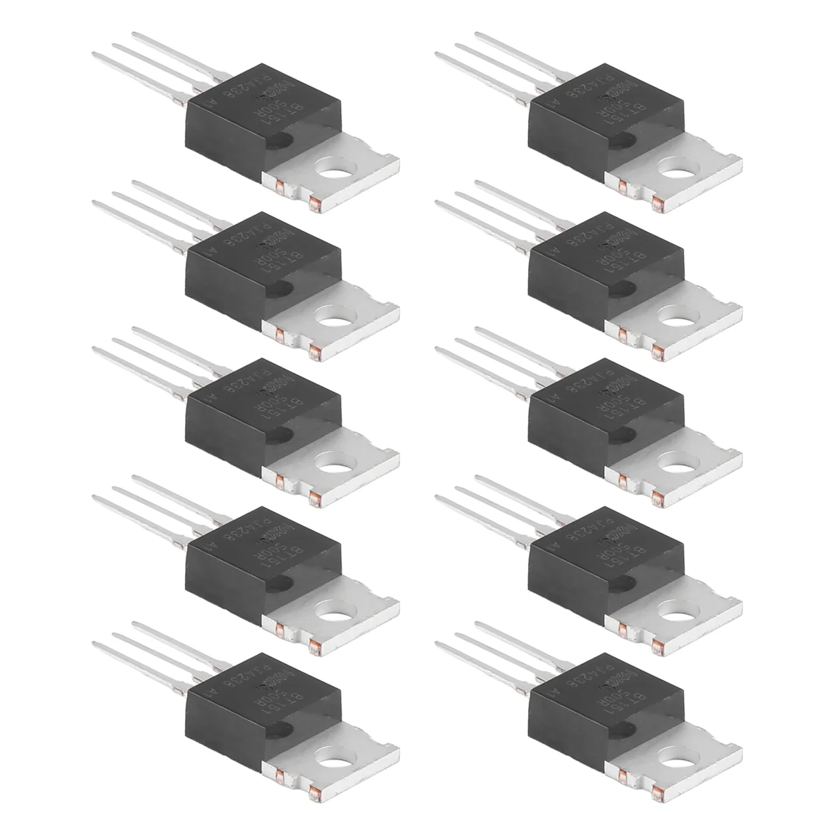 Newest 10x BT151-500R SOT78 Package Motor Control SCR Thyristors 500V 12A