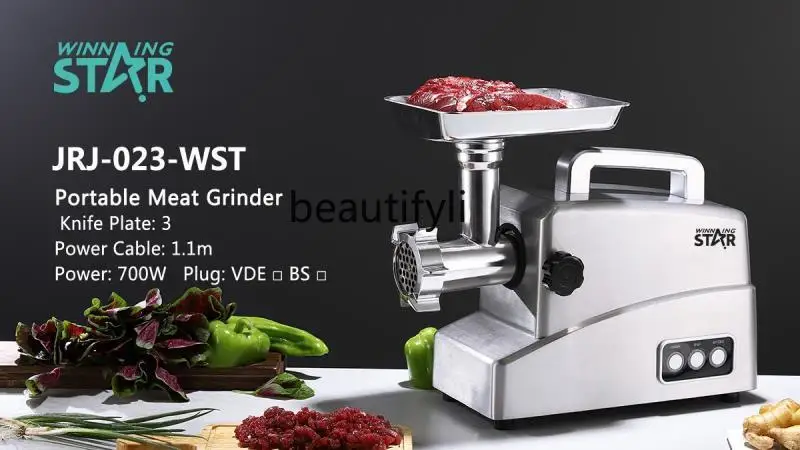 Tritacarne elettrico multifunzionale per tritacarne domestico in acciaio inossidabile