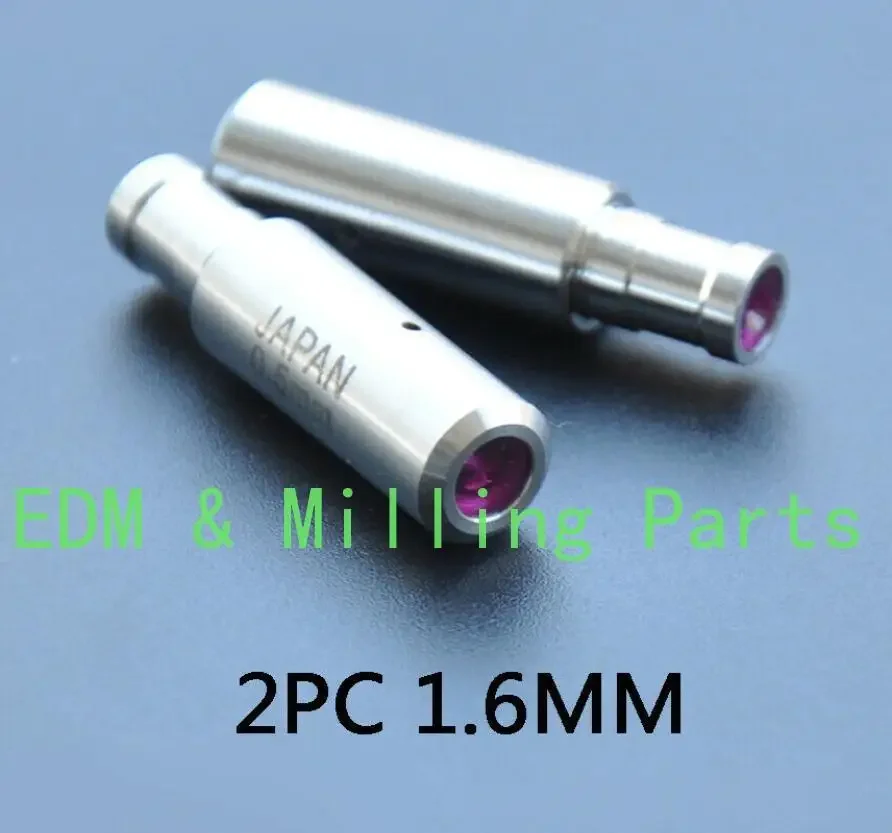 2PCS CNC 1.6MM Ruby Ceramic Electrode Guide Fit EDM Wire Cut Machine Parts For EDM Wire Cut Mill Part