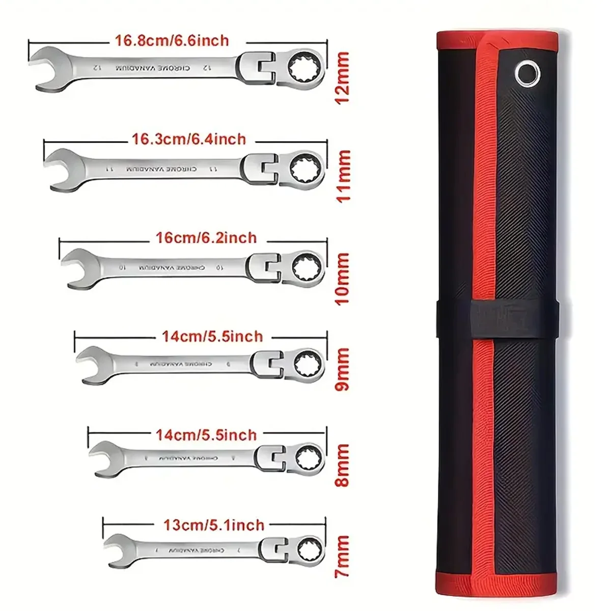 

Metric Double Open-End Spanner Set, Mirror Polished Corrosion-Resistant Wrenches for Automotive & Household Repairs