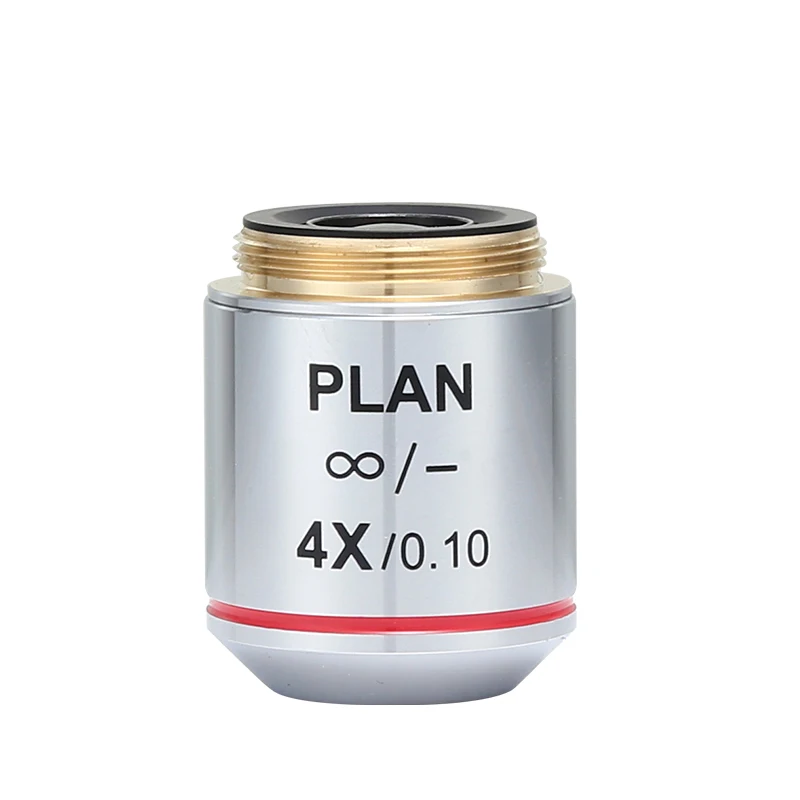 Professional 4X 10X 20X 40X 100X Infinity Plan Objective Lens 195 Achromatic Objectives for Olympus Microscope