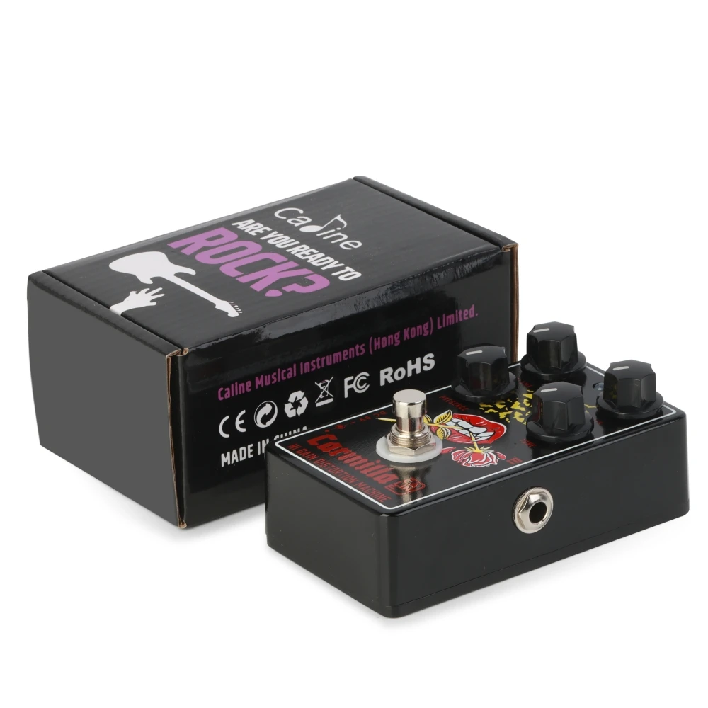 Caline CP-515 Carmilla Distortion Pedal HI Gain Distortion Machine Effect Pedal True Bypass Electric Guitar Parts & Accessories