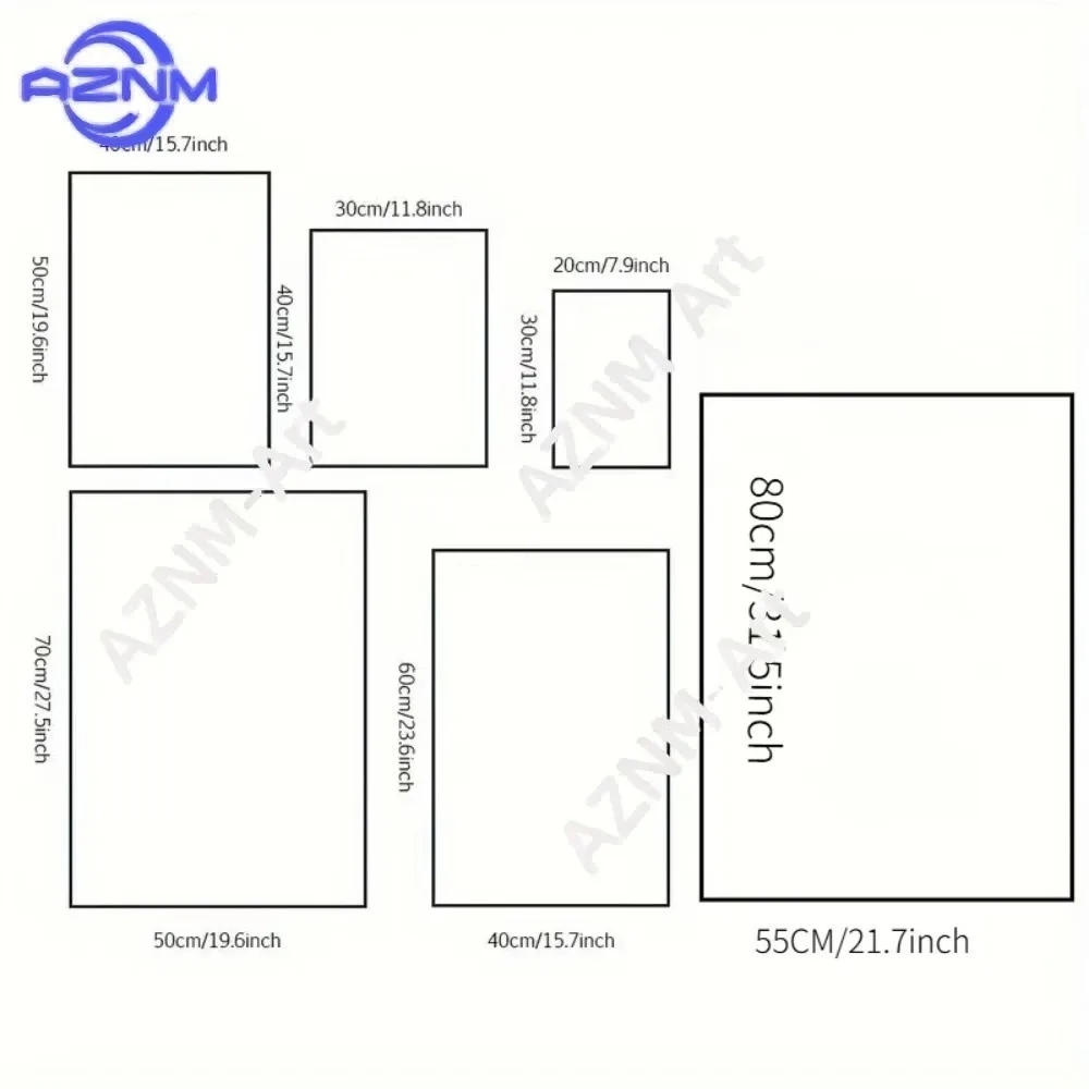 1/3PCS ，Modern Nordic achromatic block like geometric gray frameless decorative wall art gallery poster living room bedroom