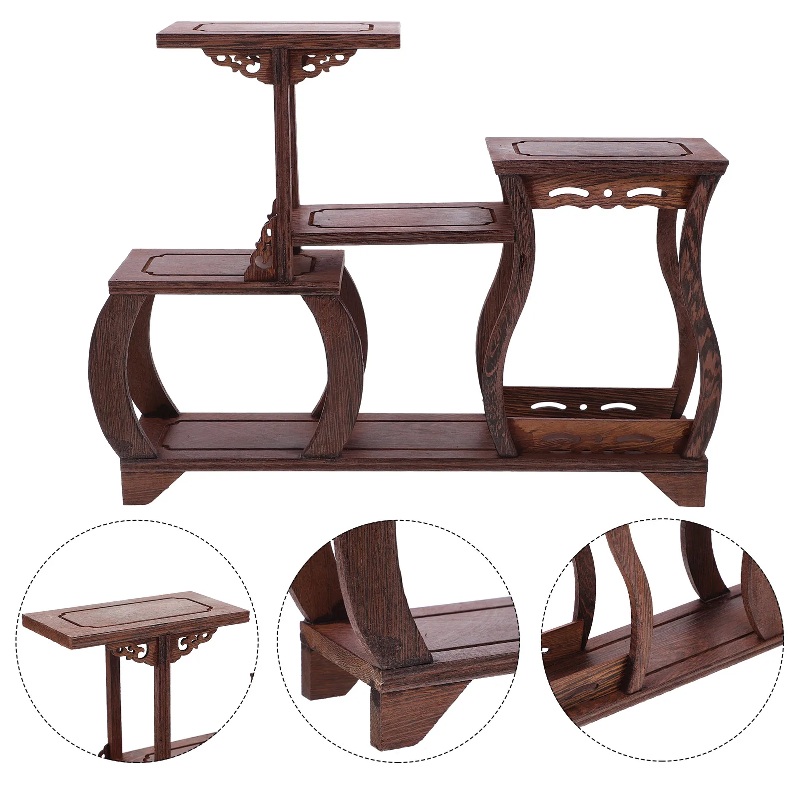Wood St for Collectibles Multi layer Shelf Storage ganizer Collection ganizer Jade Ware Collection Rack