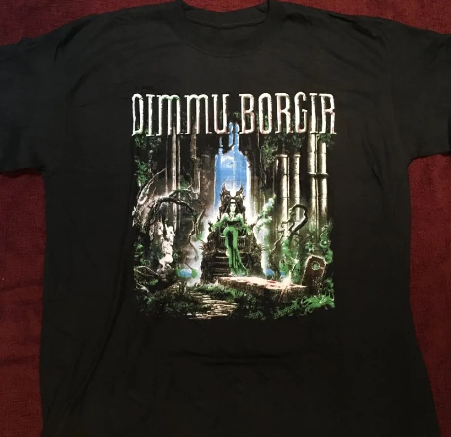 Dimmu Borgir Band Album Cotton Black Full Size Unisex Shirt J445 Luxury oversizedAnime Graphic T-shirts for Men Clothing Women T