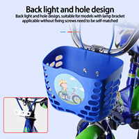Bike Basket Front Orange Handlebar Bag Waterproof And Durable Children Dinosaur Girls Bicycle Basket D