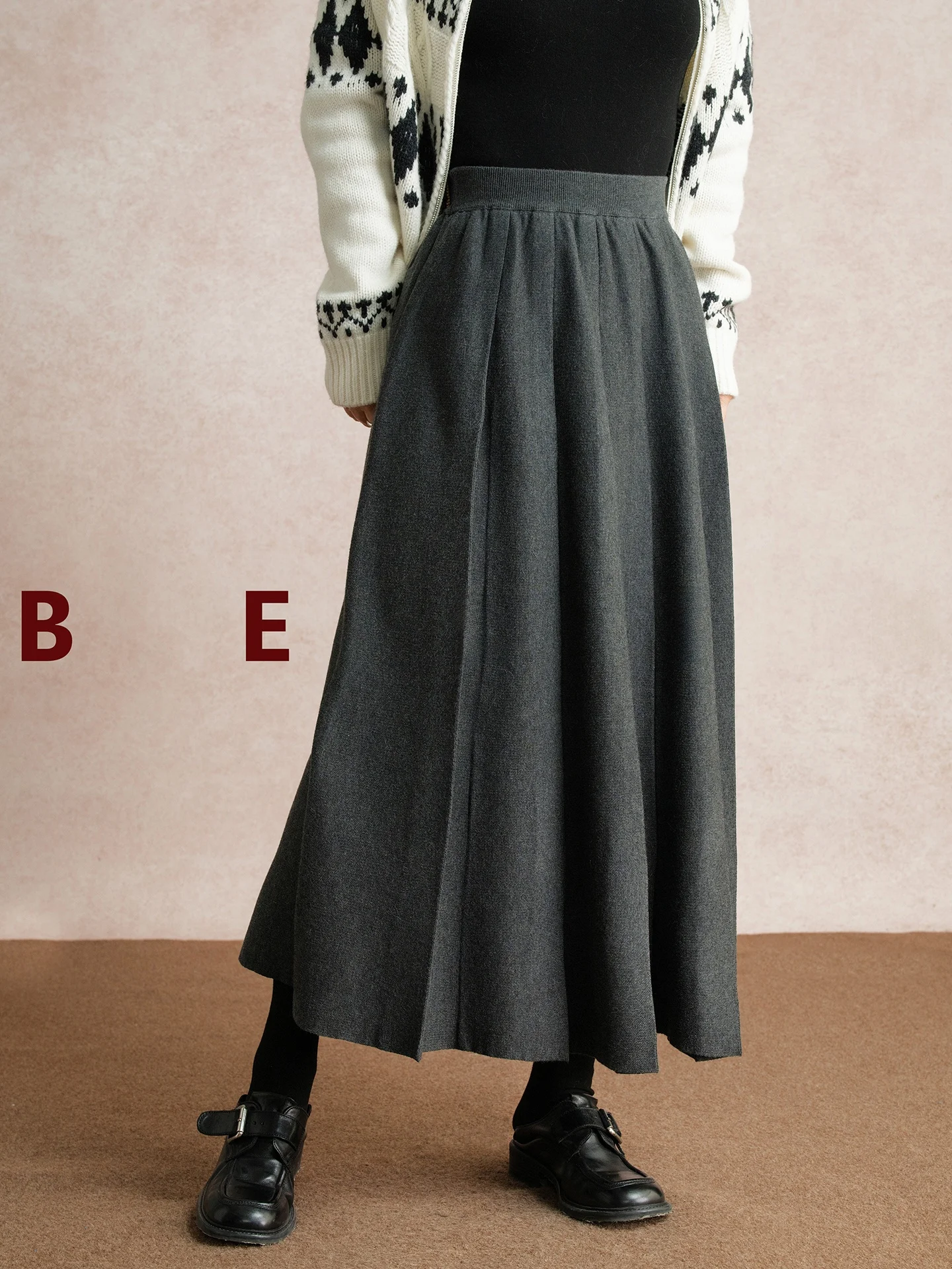 

Юбка Belin с высокой талией, А-силуэта, плиссированная, женская, в студенческом стиле, весенняя, модная, для повседневной носки, из смесового полиэстера, трикотажная