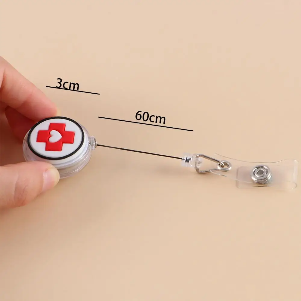 Students Card Work Card Clips Name Card Holder Retractable Badge Reel ID Card Clips Nurse Badge Holder Hospital Badge Holder