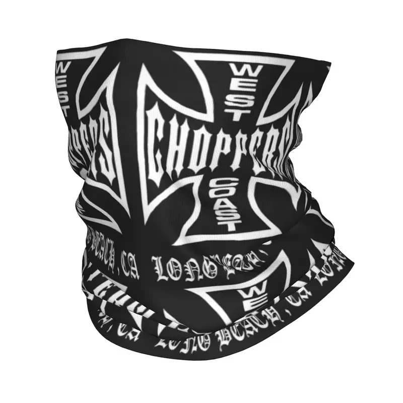 West Coast Iron Cross C-Choppers-S Bandana - Pañuelo mágico estampado para el cuello, máscara facial multifunción para correr, para hombres y mujeres, lavable