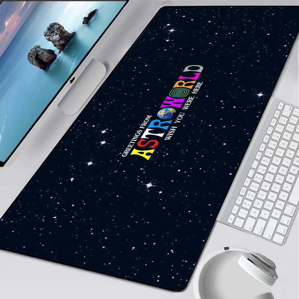 Travis Scott Astroworld Large Gaming Mouse Pad Computer Mousepad PC Gamer Mouse Mat Laptop Mouse Carpet Keyboard Mat Desk Pad